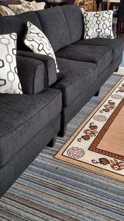 Beautiful black Sofa and Loveseat!