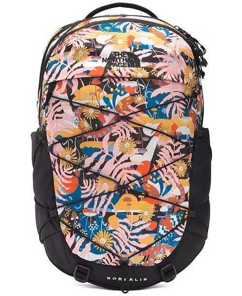 Used-THE NORTH FACE Women's Borealis Commuter Laptop Backpack, TNF Black International Women’S Collection Print/TNF Black, One Size