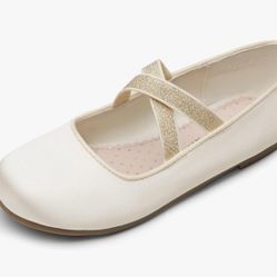 Girls Ballerina Dress Shoes Mary Jane Flats Size 6