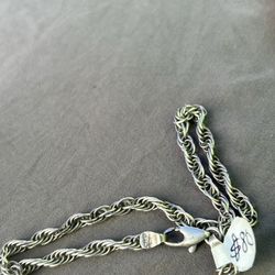 925 Silver Cross And Chain For Sale 