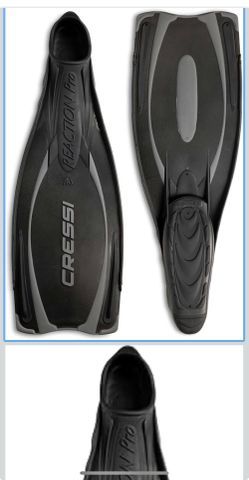 Cressi Adult Diving and Snorkeling Fins, Powerful Full Foot Pocket Fins, Reaction Pro - Made in Italy