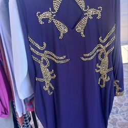 New Size 1X Long Purple Elegant Dress Prom Quinceañera