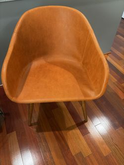 Faux leather chairs