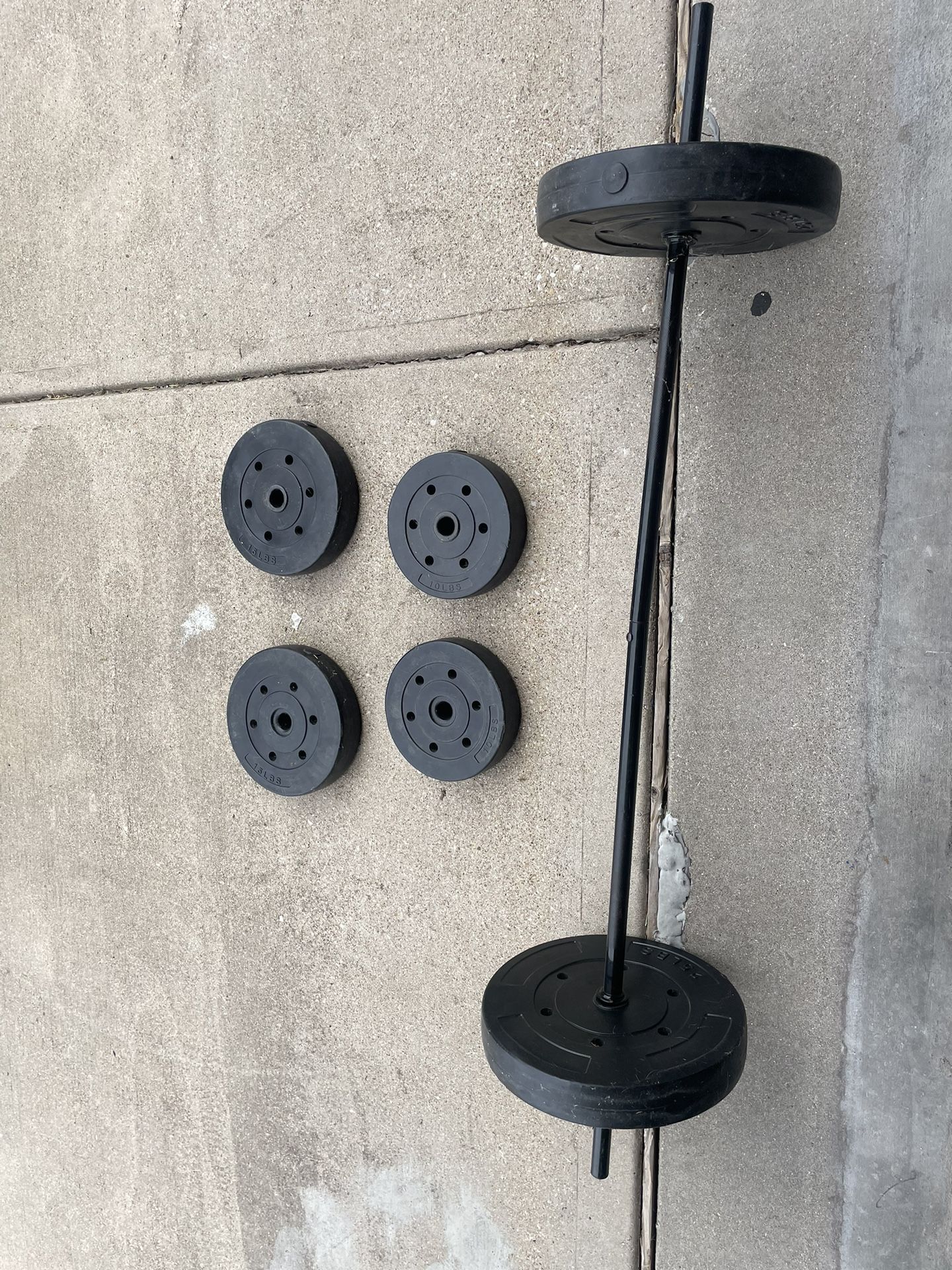 Bar and weights for sale Clearance