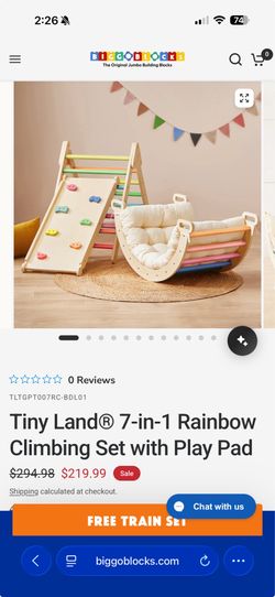 7 in 1 rainbow climbing set
