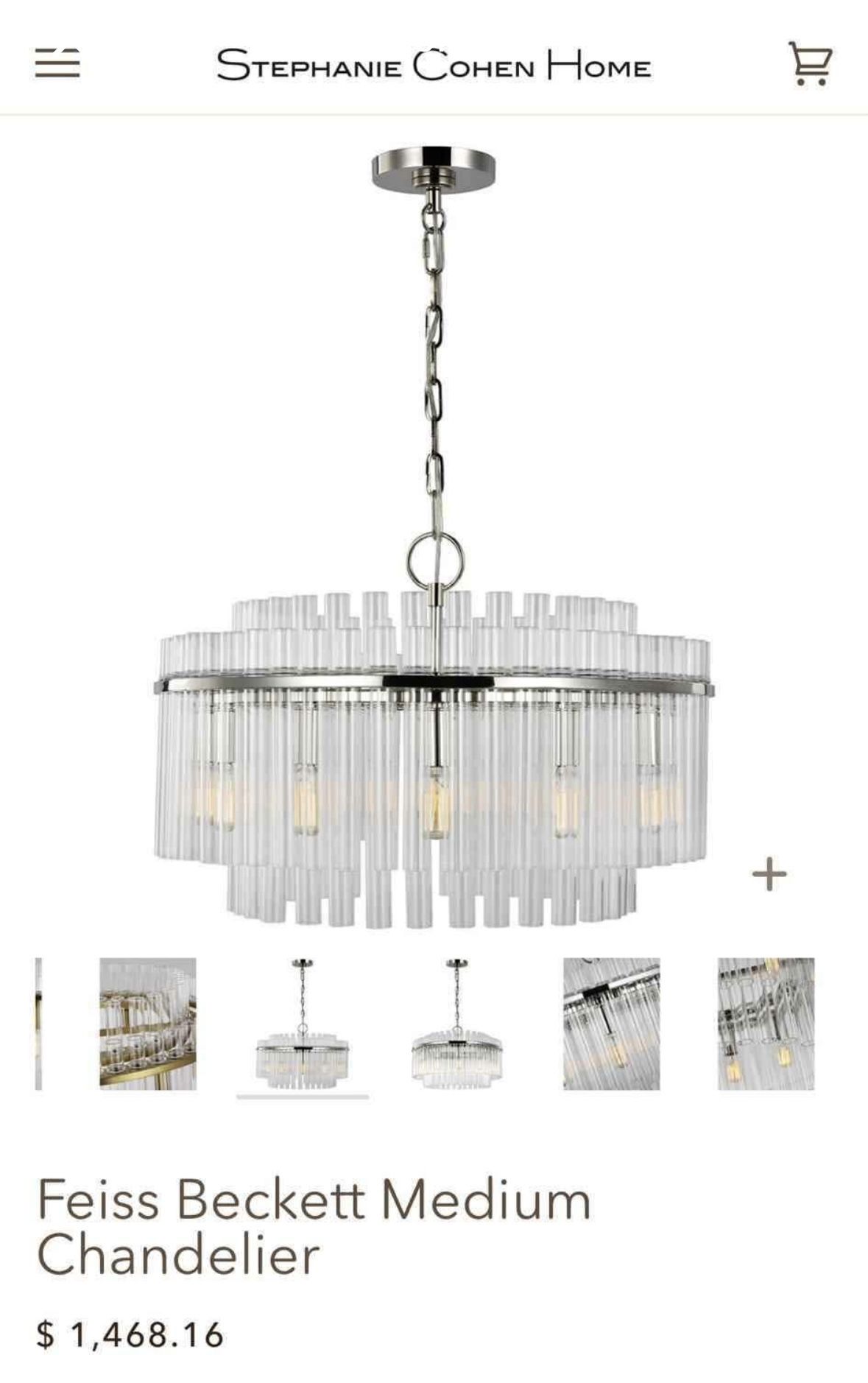 Stephanie cohen Chandeliers (have 2 excellent Condition)