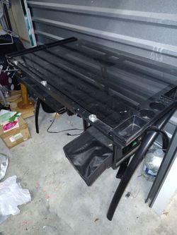 Glass drawing desk