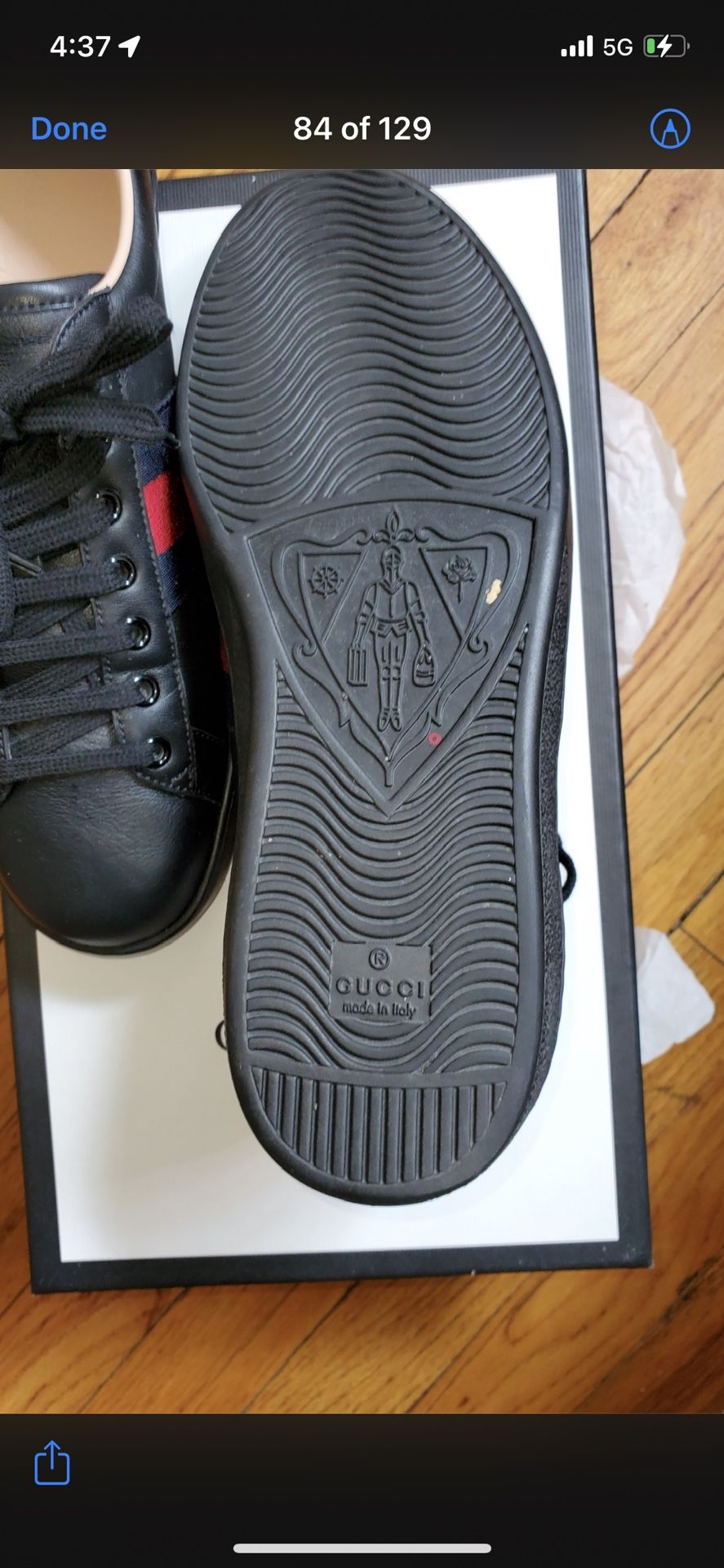 Black Gucci Size 9