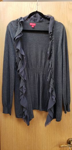 Elle open front cardigan sweater L