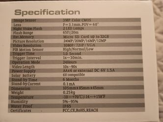 Outdoors camera