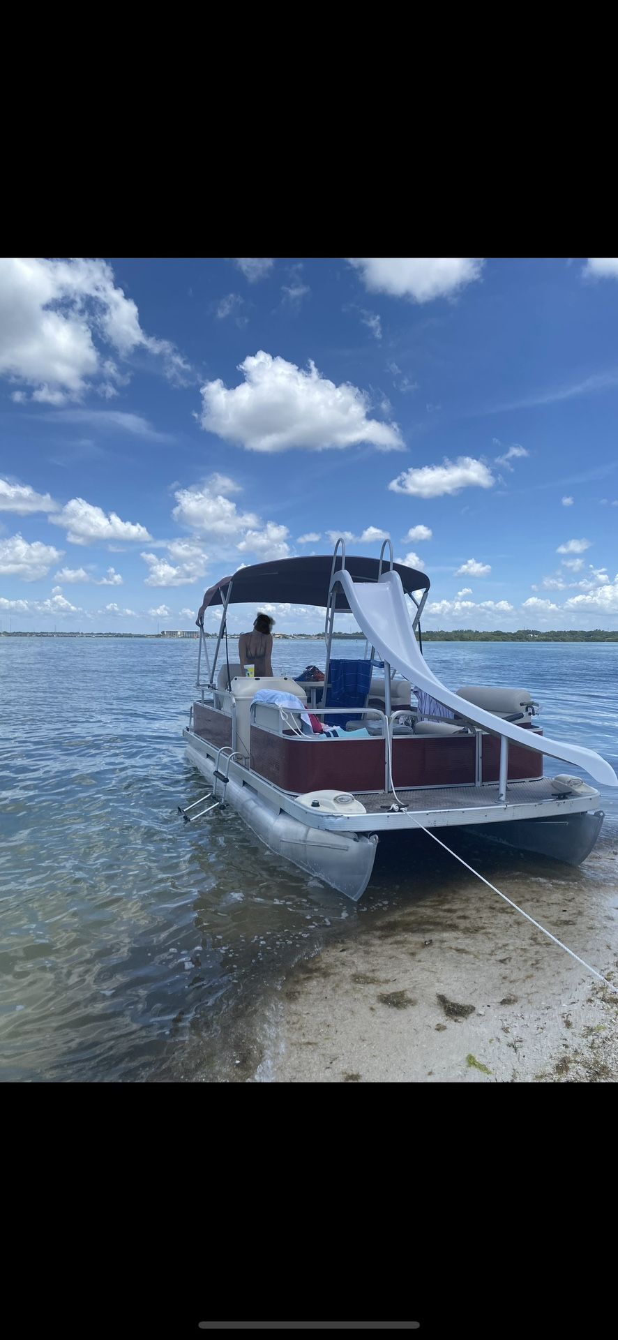 2004 Pontoon Boat With Trailer 