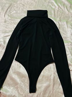 Black Long Sleeve Turtleneck Bodysuit