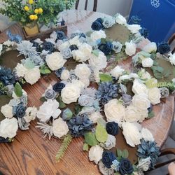 Blue Floral Centerpieces 