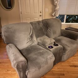 NEED GONE - Two Seat Lazy Boy Recliner With Storage And Cover