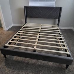 Queen Bed Frame With Headboard 