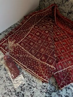 Red table cloth