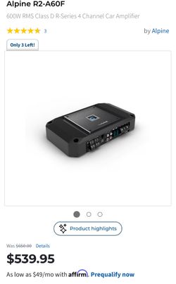 APINE TYPE R AMP 4 CH