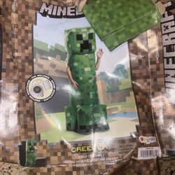 Inflatable Minecraft Creeper Child Boys Halloween Costume One Size Fits Most  Complete with fan