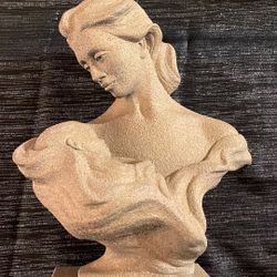 Mother Baby Statue 15” Tall 