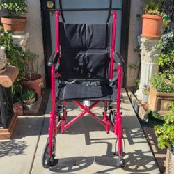 DRIVE  ALUMINUM TRANSPORT WHEELCHAIR CAPACITY WEIGHT 3OO LBS 