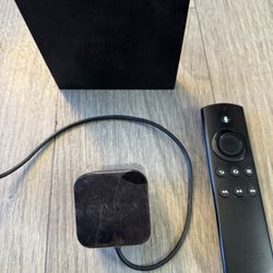 Amazon Fire TV Box with Remote & Adapter 