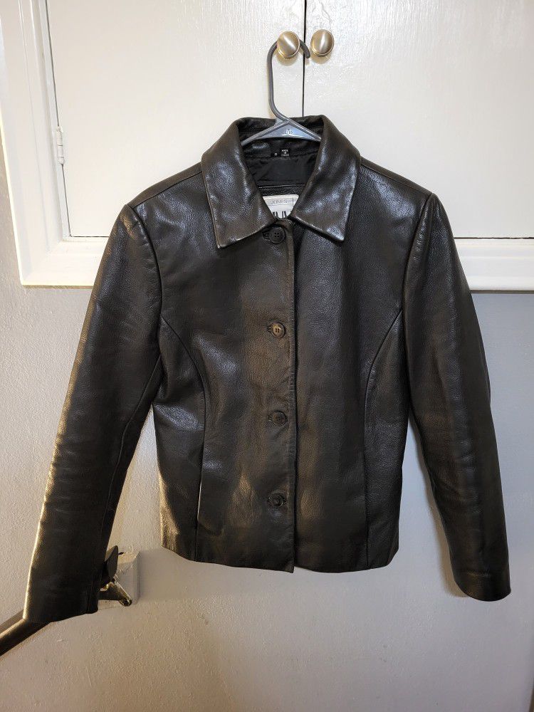 Jones New York Leather Jacket 
