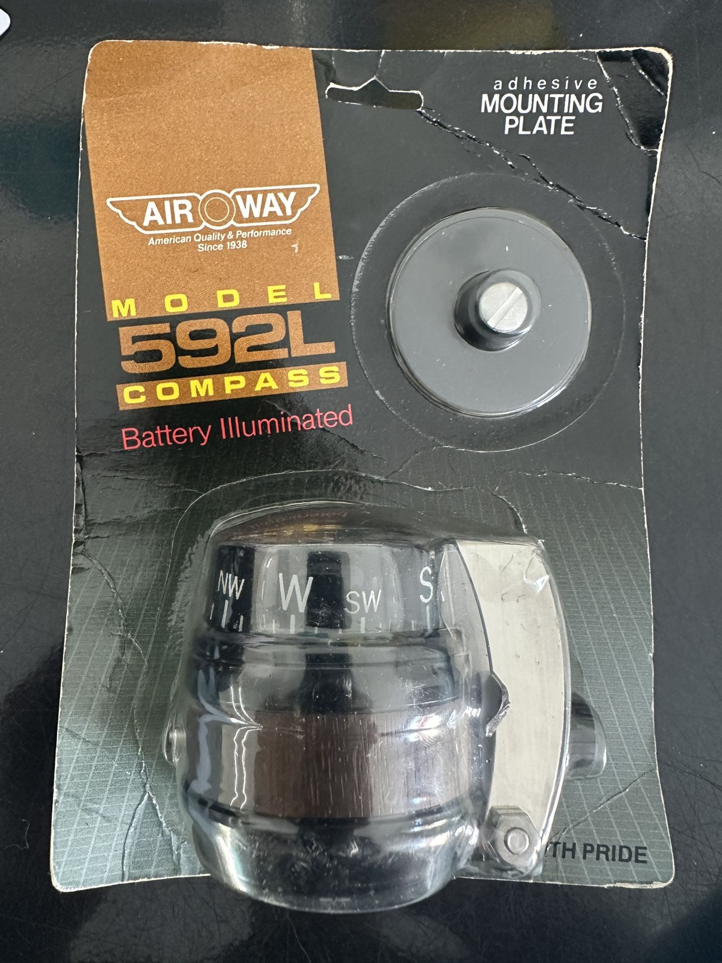 AIRWAY MODEL 592L COMPASS Battery Illuminated