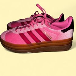 Pink velvet gazelle adidas