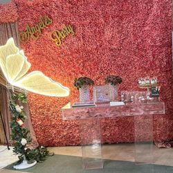 Party Backdrop Pared De Flores  Decoración De Xv Boda Party Bridal …