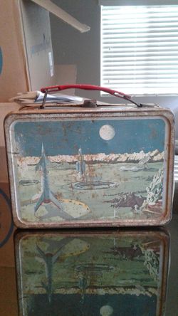 Old thermos lunch box