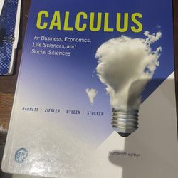 BUSINESS CALCULUS TEXTBOOK 14th EDITION