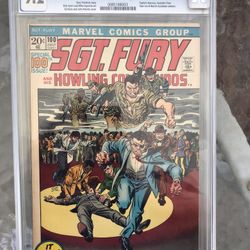 Sgt. Fury and His Howling Commandos #100 (1972) CGC 9.2 — O/w To White Pages