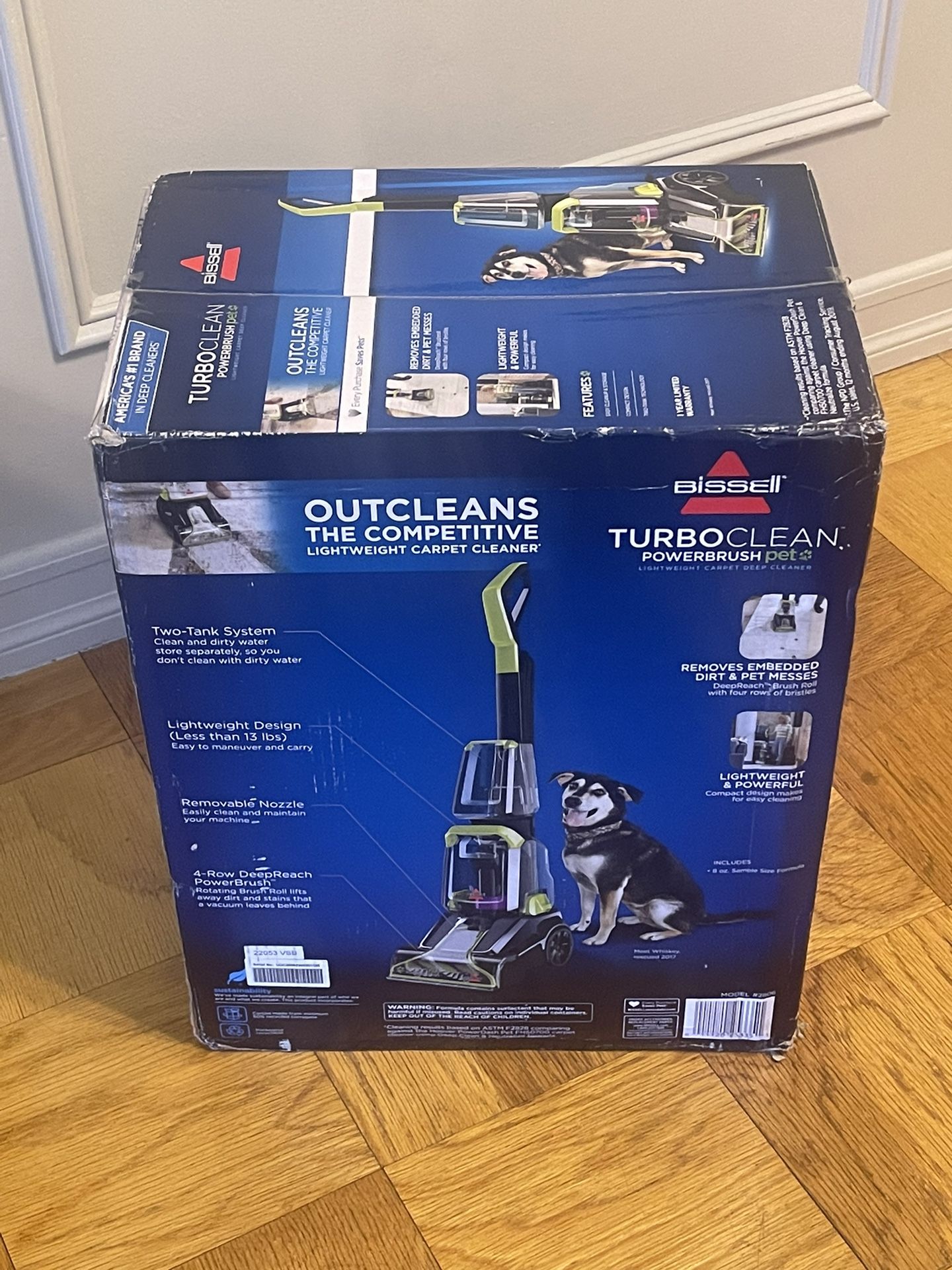 BISSELL TurboClean PowerBrush Pet Carpet Cleaner Shampooer Washer 2806
