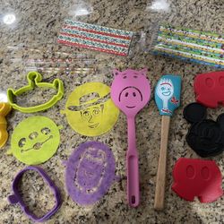 NEW Unused Disney Toy Story Pampered Chef Mickey Mouse Kitchen Items