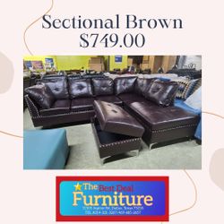 Sectional with ottoman