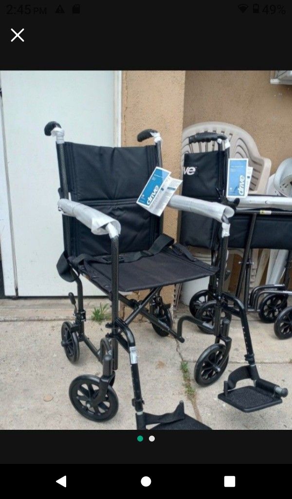 DRIVE TRANSPORT WHEELCHAIR 19" WIDTH