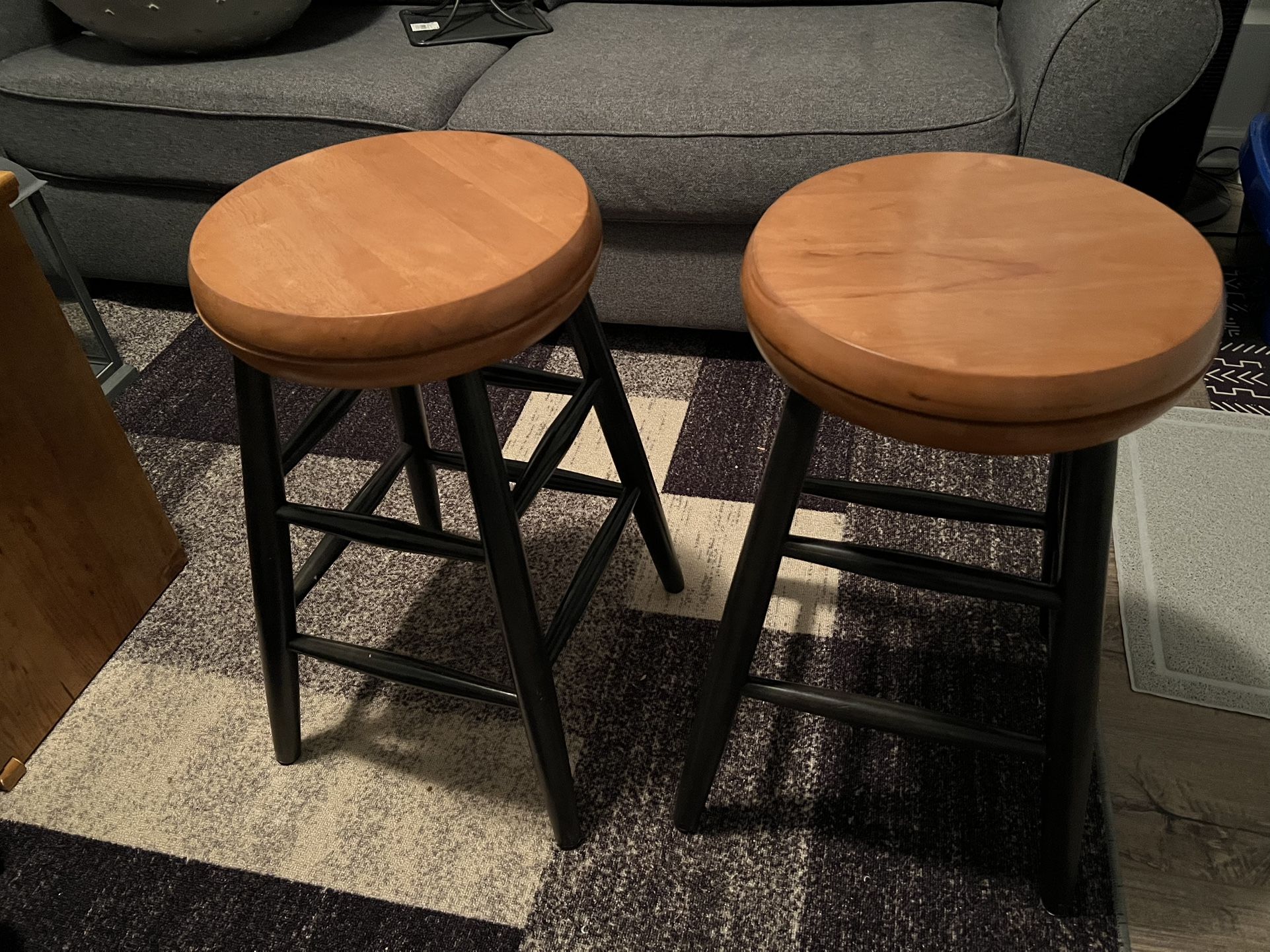 Oak Barstools By Wolf Furniture