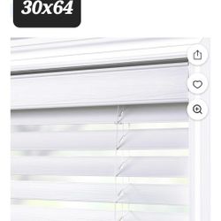 2" Cordless faux wood.
Can be Inside Mount or  outside Mount. 
White
