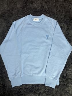 Ami Paris Baby Blue Sweatshirt Size Small 