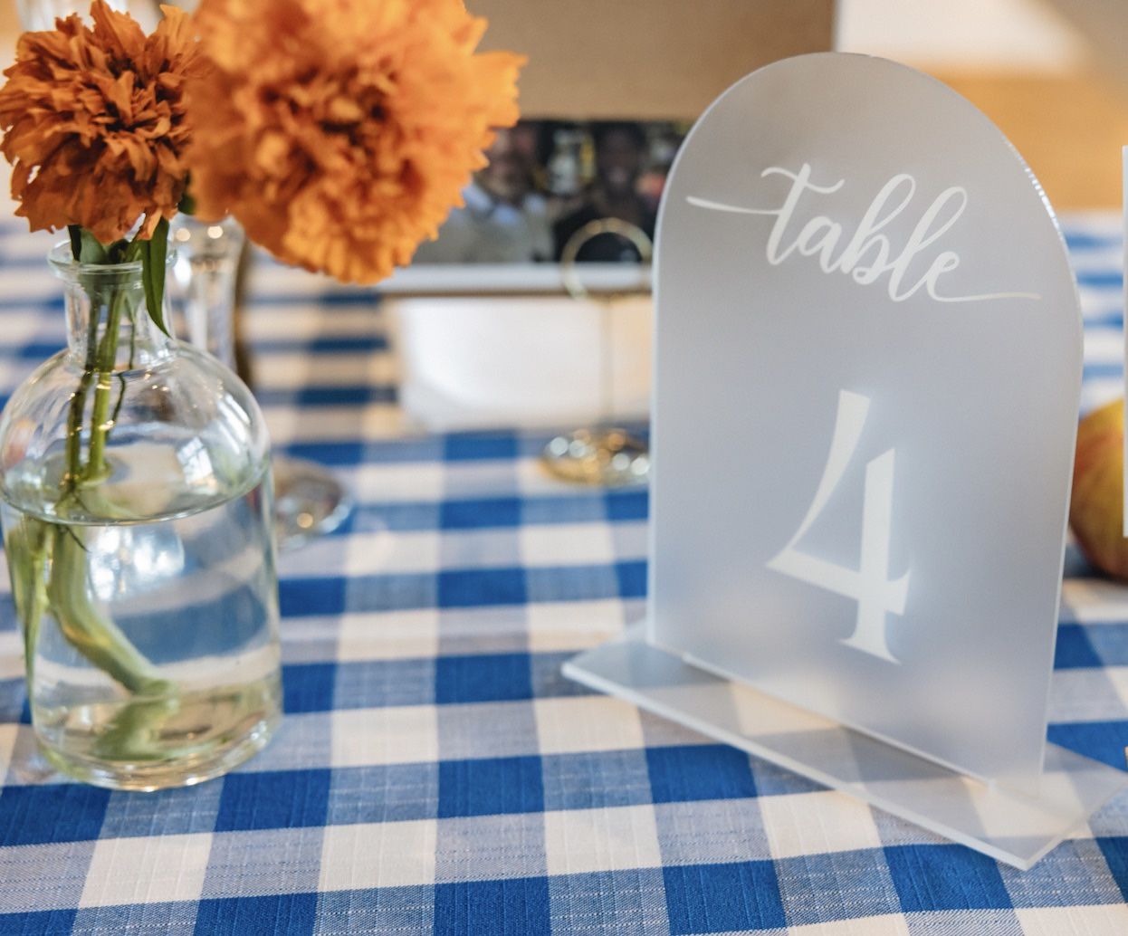 Wedding Table Numbers: 1-10 & head table