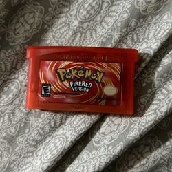Pokémon Fire Red For Gameboy Advance (with Case)