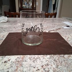 Beautiful Large Glass Vase/Utensil Holder