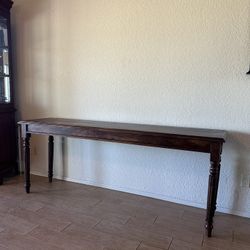 Solid Wood Console Table – Rustic Vintage Entryway Table / Hall Table / Sofa Table 