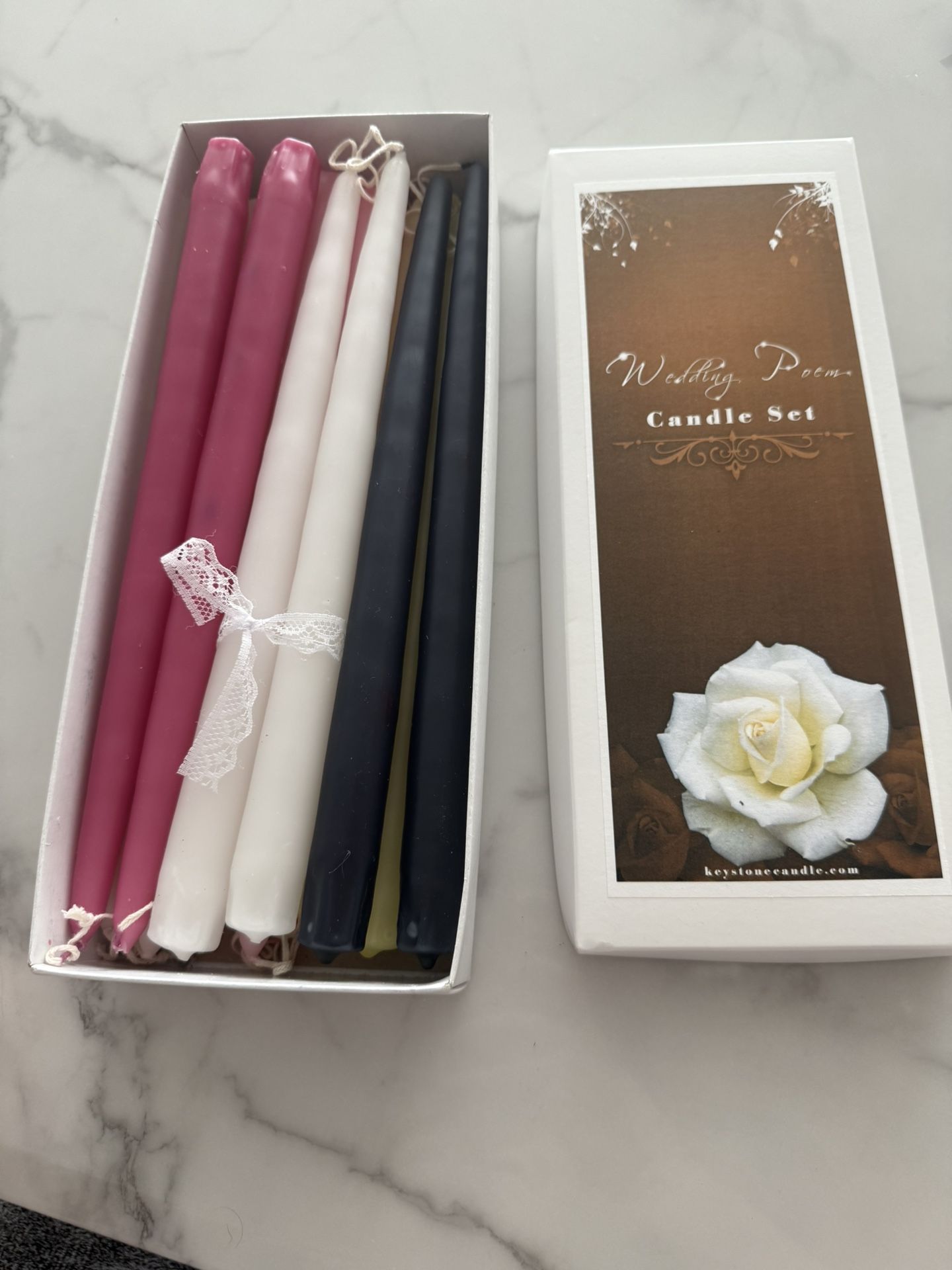 *OBO* Wedding/ Bridal Shower poem Candle Sticks