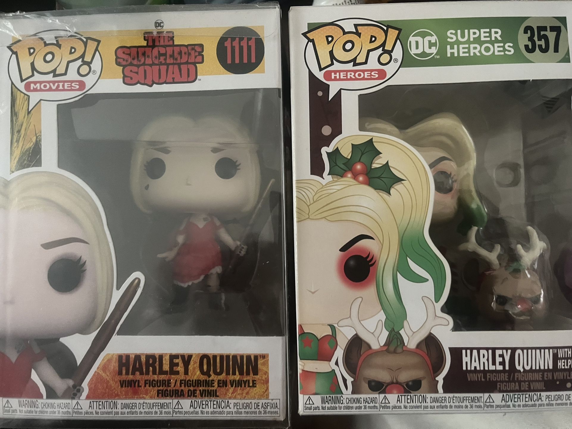 Harley Quinn funko pop bundle