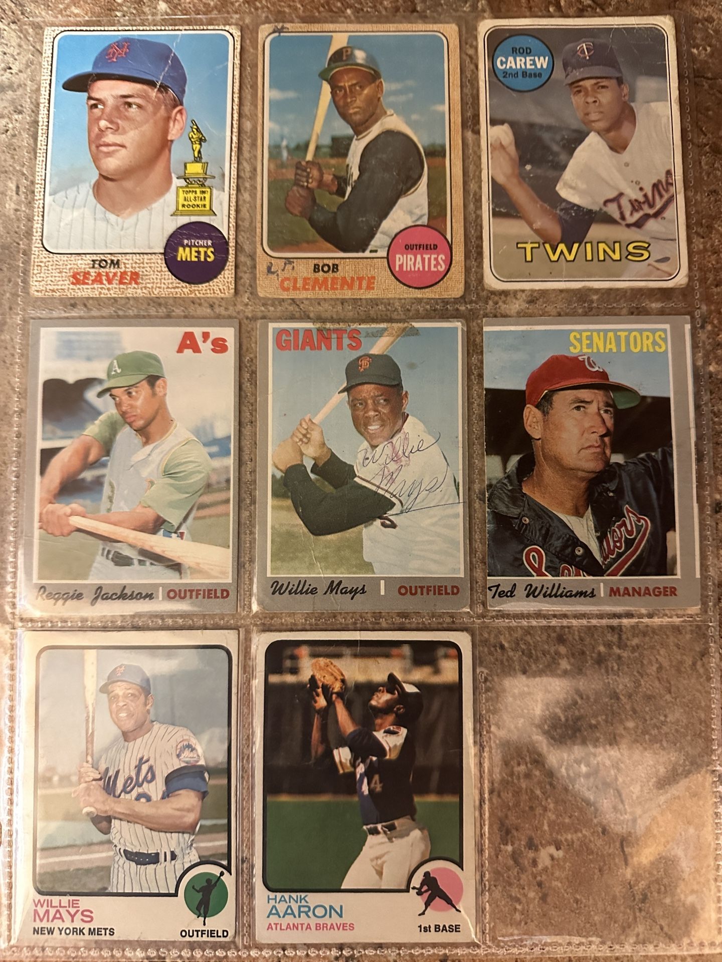 60s-70s Vintage Baseball Trading Cards All Stars Rookies Graded Rare