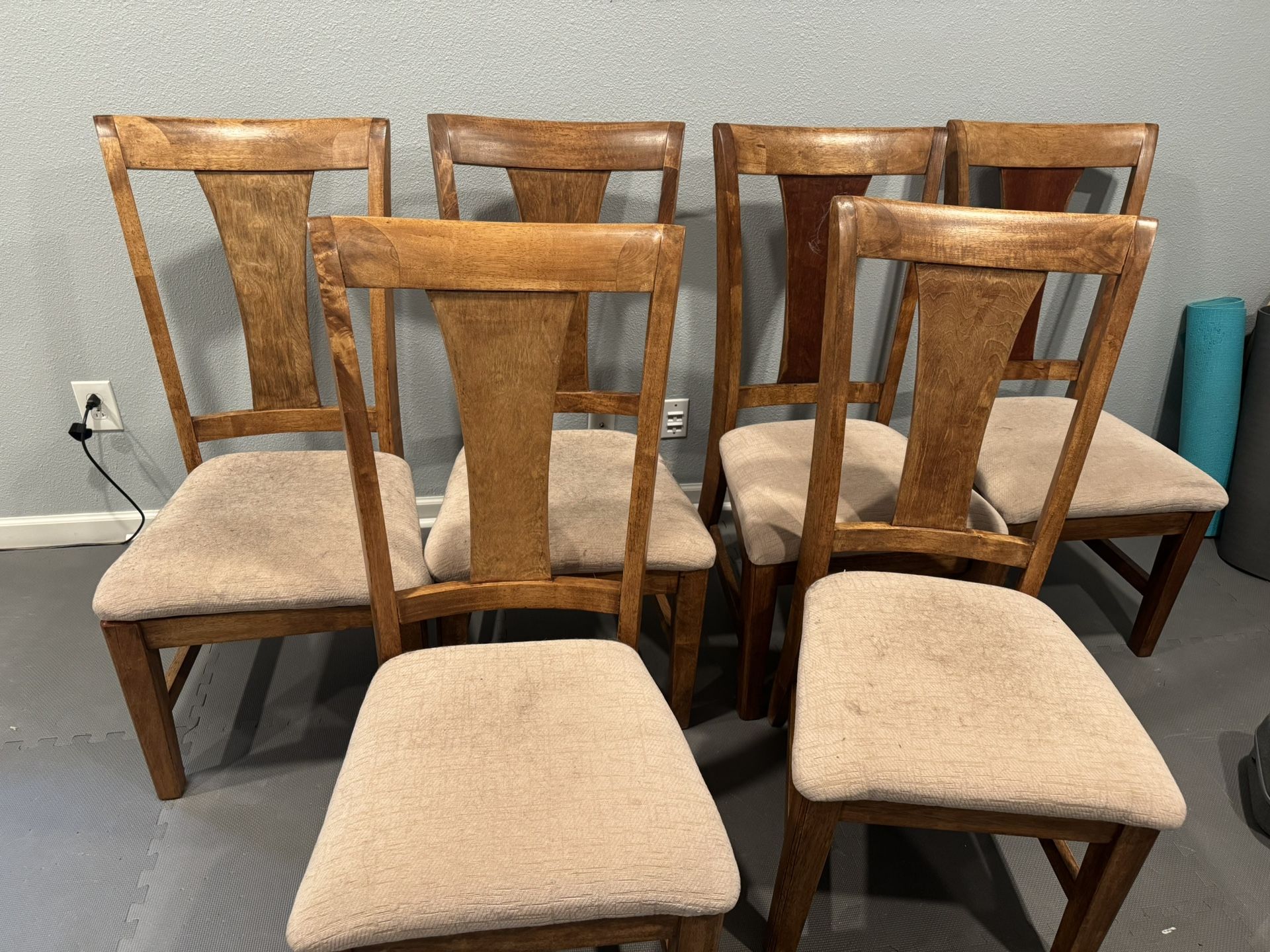 6 Wood Chairs