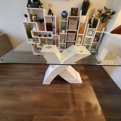 Modern X-shaped Dining Table