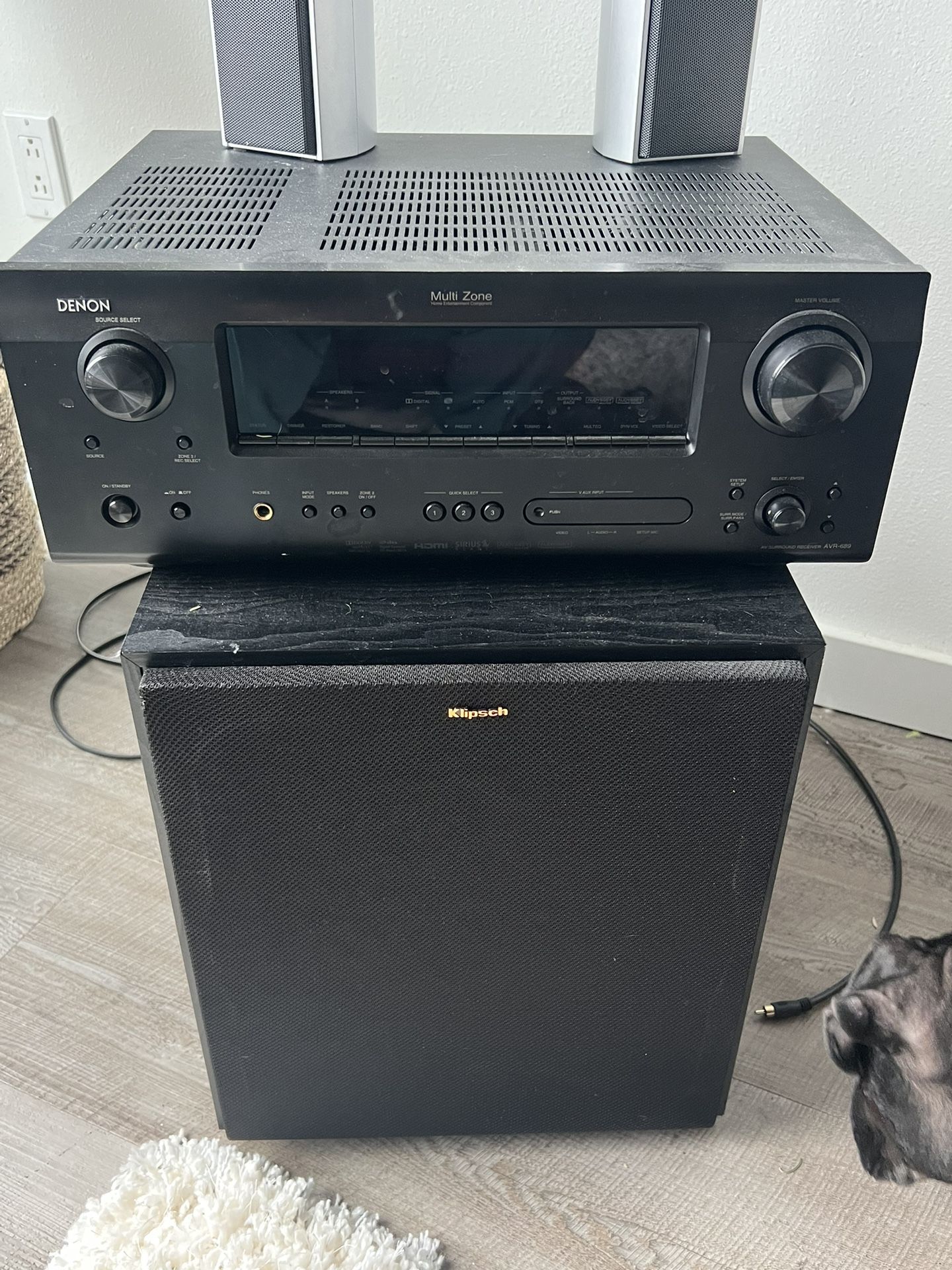 Receiver and speaker (no remote) 