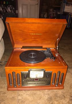 Record player CD player tape player and radio